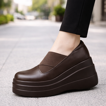 Leather Platform Orthopedic Shoes
