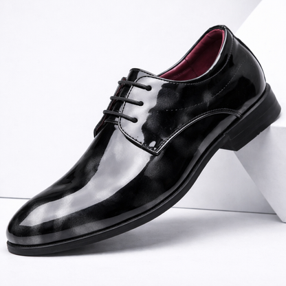 Men's Patent Leather Orthopedic Dress Shoes