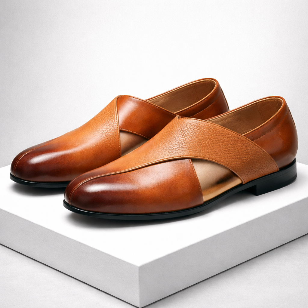 Men's Leather Slip-On Orthopedic Loafers