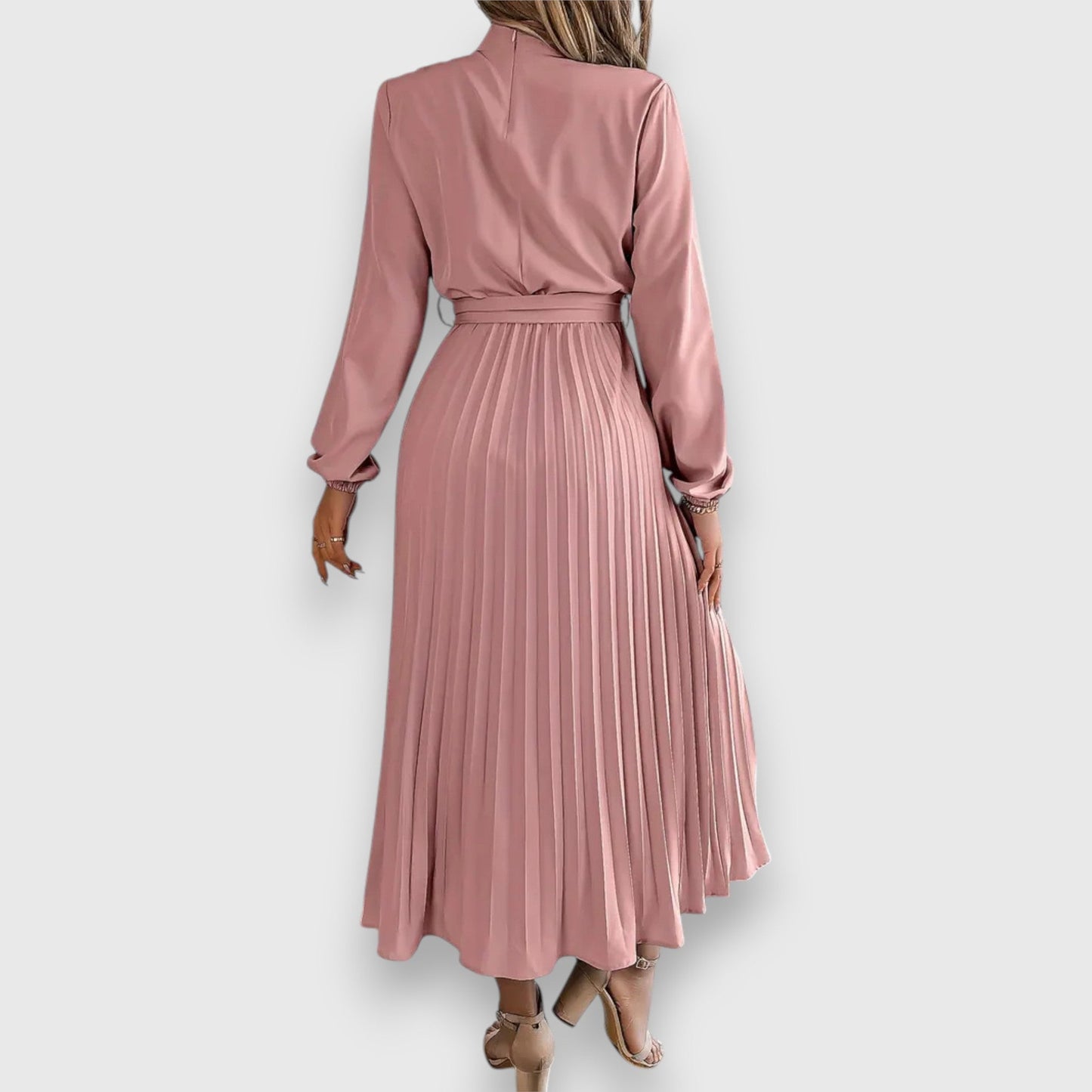 Pleated Midi Dress