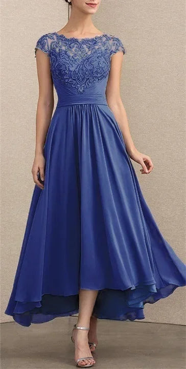 Seraphina | Elegant Lace Chiffon Maxi Dress