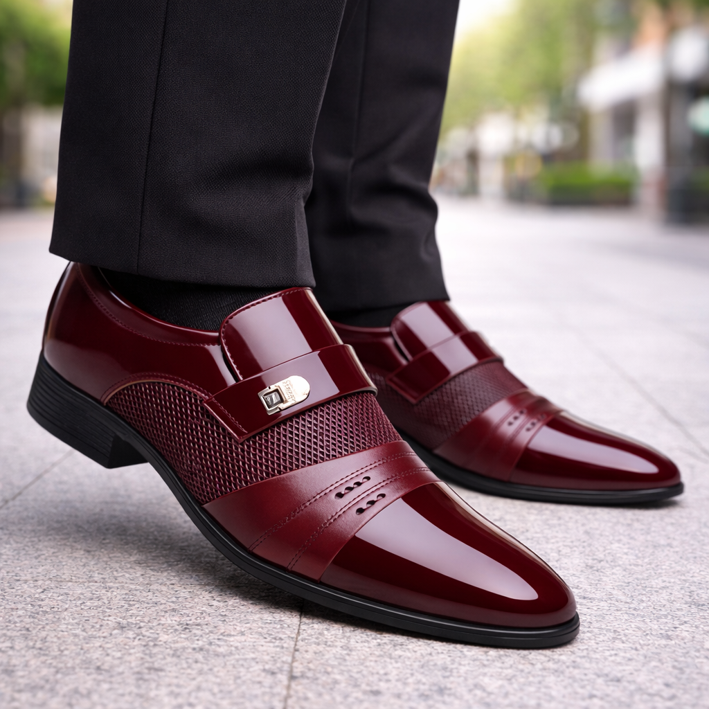 Men's Leather Slip-On Loafers